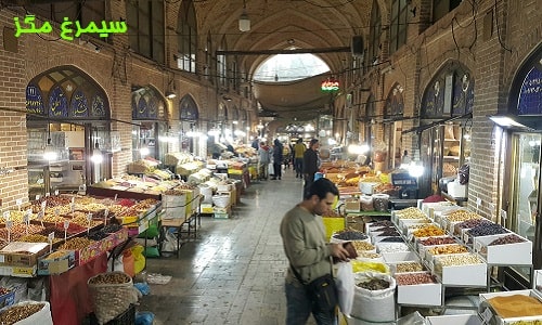 راسته آجیل فروشان بازار سرای قزوینی ها